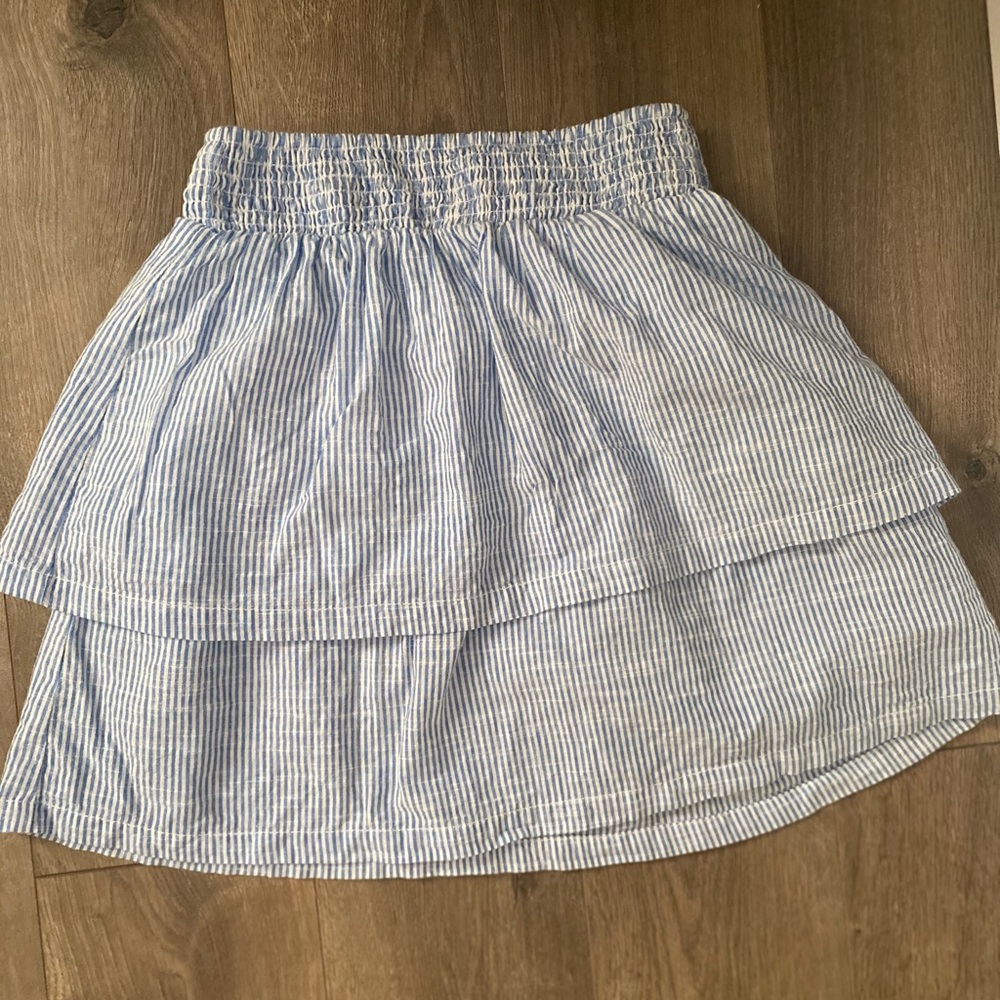 Smocked mini skirt